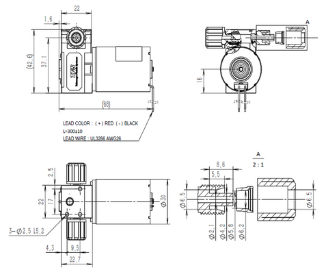 Diaphragm Liquid Pump - DCP-300 Series